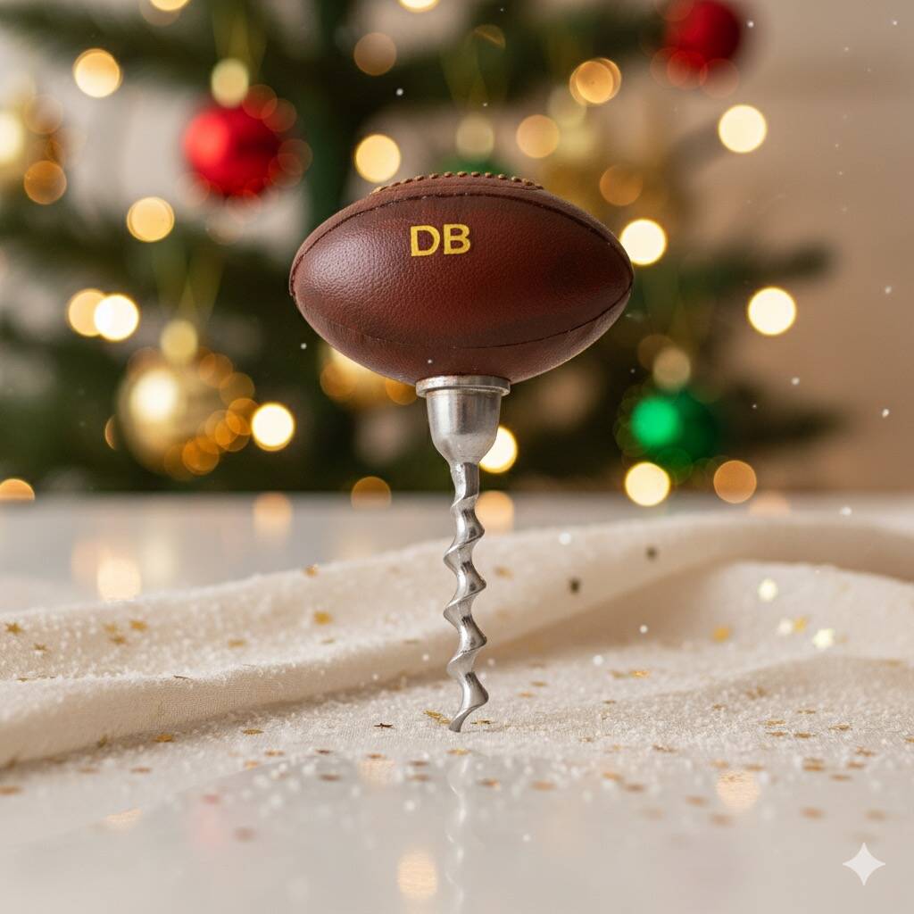 Personalised Vintage Rugby Ball Corkscrew, 1 of 6