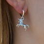 Sterling Silver Unicorn Earrings, thumbnail 1 of 6