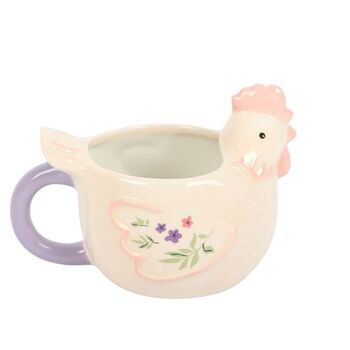 Chicken Gifts Hen Shaped Ceramic Mug, 6 of 7