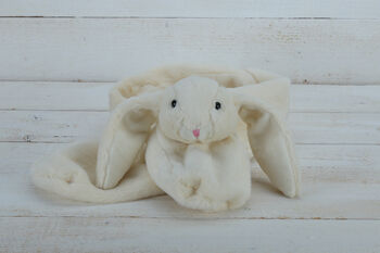 Cream Bunny Scarf And Matching Bag, Gift Hamper, 6 of 6