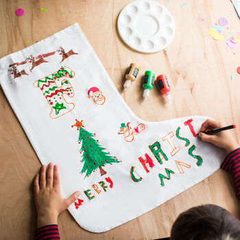 Children's Personalised Christmas Stocking Activity Kit, 6 of 7