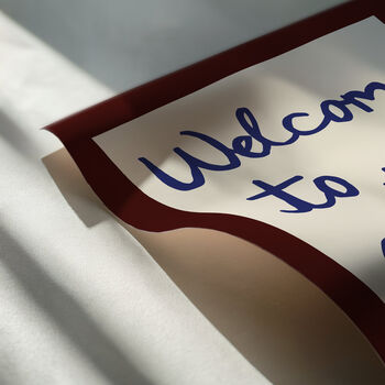 Welcome To The Chaos Handwritten Print, 8 of 12