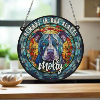 Staffie Memorial Suncatcher, 3 of 4