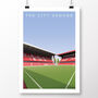 Nottingham Forest City Ground Trent End Poster, thumbnail 2 of 8
