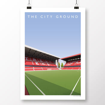 Nottingham Forest City Ground Trent End Poster, 2 of 8