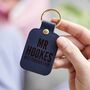 Personalised Leather Teacher Gift Keyring, thumbnail 2 of 4