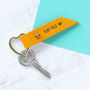 Personalised Leather Heart Keyring, thumbnail 7 of 9