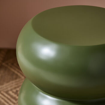 Essie Curvy Side Table In Olive, 2 of 5