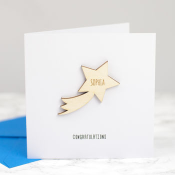 Personalised Shooting Star Congratulations Card, 4 of 4