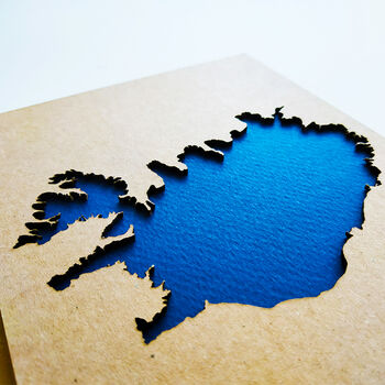 Handcrafted Iceland Map Travel Notebook, 3 of 6