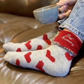 Personalised Super Soft Cosy Star Socks By The Alphabet Gift Shop ...