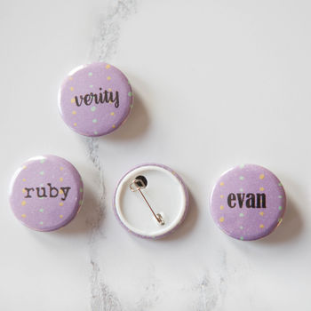 Personalised Dotty Name Badge, 5 of 9