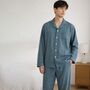 Personalised Men’s Finely Woven Cotton Pyjama Set, thumbnail 1 of 8