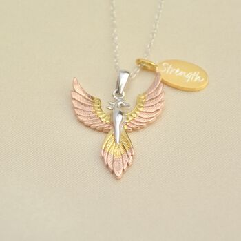 Personalised Phoenix Positivity Necklace, 3 of 9