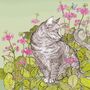 'Cat And Hostas' Print, thumbnail 3 of 3