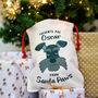 Dog Santa Sack Small Personalised, thumbnail 1 of 12
