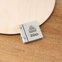30th Birthday Keepsake Gift Pewter Mini Folding Card, thumbnail 5 of 7