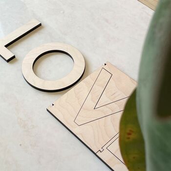 Personalised Wooden Wall Sign, 2 of 5