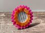 Pink And Orange Patterned Flower Photo Frame, thumbnail 1 of 3