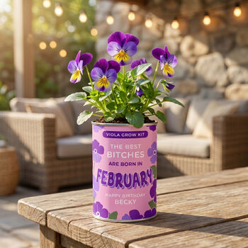 Personalised February Grow Your Own Flower Gift, 2 of 4