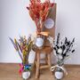 Colourful Dried Flower Arrangement With Personalised Vase Gift, thumbnail 1 of 9