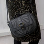 Quilted Black Saddle Bag, thumbnail 9 of 9