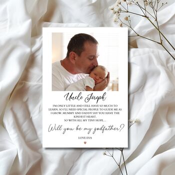Godmother Photo Proposal Card, Godparents Proposal Photo Card, Godfather Proposal, 2 of 7