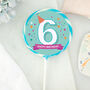 Blue 6th Birthday Lollipop, thumbnail 1 of 2