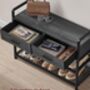 Hall Tree With Bench Shoe Storage Drawers Coat Rack, thumbnail 4 of 6