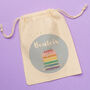 Rainbow Cake Personalised Party Bag, thumbnail 1 of 2