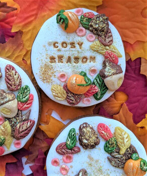 Personalised Cosy Season Autumn Biscuit Gift Box, 4 of 5