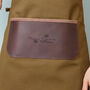Personalised Canvas And Leather Kitchen Apron, thumbnail 7 of 12