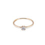 Natural Diamond And 9k Yellow Gold Solitaire Ring, thumbnail 1 of 3