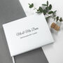 Personalised Luxury White Leather Wedding Guest Book, thumbnail 3 of 12