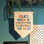 Personalised Child's Imagination Play Room Hanging Sign, thumbnail 7 of 9