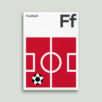 Football Pitch Posters And Prints, 3 of 5