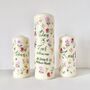Personalised Wildflower Unity Candle, thumbnail 3 of 8