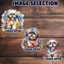 Personalised Lhasa Apso In Christmas Lights, thumbnail 3 of 10