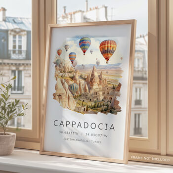 Cappadocia Turkey Travel Poster, 2 of 7