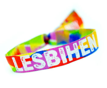 Lesbihen Bride Pride Gay/Lesbian Hen Party Wristbands, 5 of 12