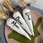 Personalised Easter Decor Cotton Carrot Place Setting, thumbnail 4 of 5