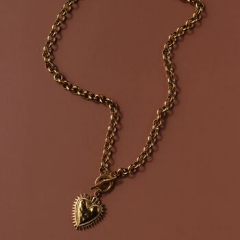 Sacred Heart Pendant Necklace, 8 of 12