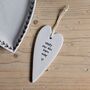 'Happy Ever After…' Porcelain Hanging Heart, thumbnail 1 of 2