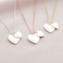 Double Heart Personalised Name Necklace, thumbnail 1 of 10