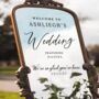 Funny Welcome Sign Sticker – Wedding Featuring Design, thumbnail 1 of 8