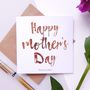 Happy Mother's Day | Personalised Foiled Card, thumbnail 3 of 4