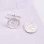 Solid Sterling Silver Viking Coin Cufflinks, thumbnail 3 of 3