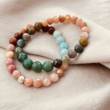 Aquamarine And Rosewood Bracelet, 4 of 5