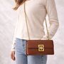 Personalised Maisie Gold Buckle Chain Shoulder Bag, thumbnail 3 of 3