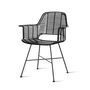 Black Braided Rattan Garden Tub Chair, thumbnail 2 of 2
